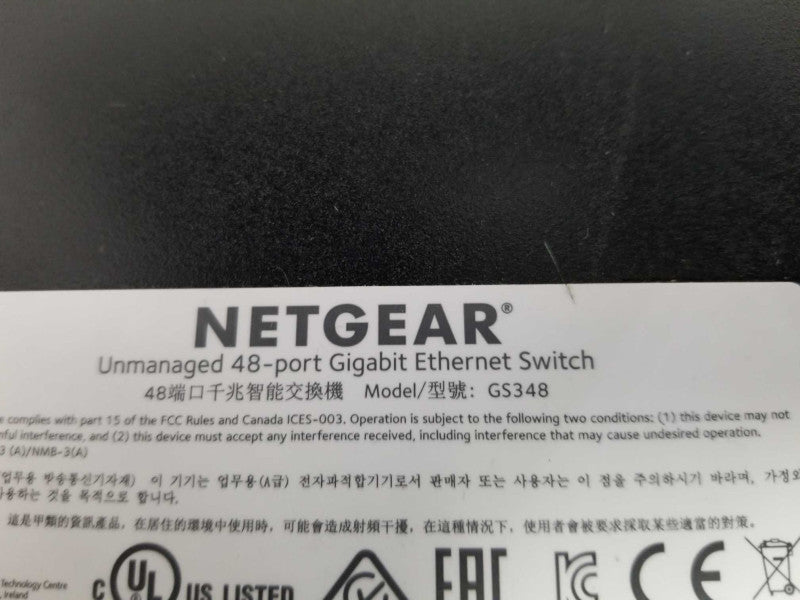 netgear GS348 48x port gigabit unmanaged switch  #