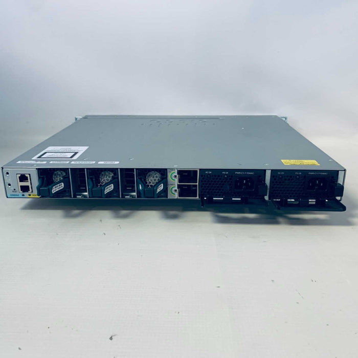 Cisco Catalyst 3850 WS-C3850-48P-S 48 Port PoE Switch 2x 715W PSUs =