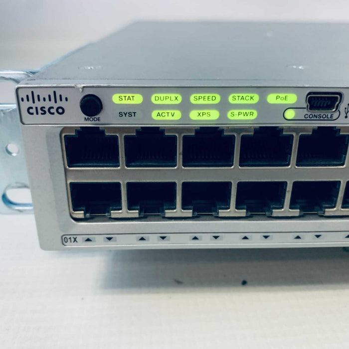 Cisco Catalyst 3850 WS-C3850-48P-S 48 Port PoE Switch 1x 715W PSU =