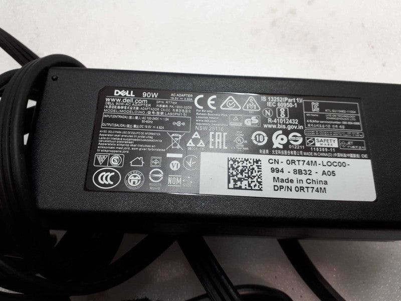GENUINE DELL 19.5V 4.62A 90W AC Power Adapter Thin Tip for laptop Q&
