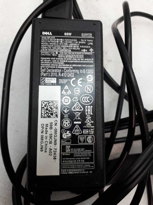 GENUINE DELL 19.5V 3.34A 65W AC Power Adapter Thin Tip for laptop Q&