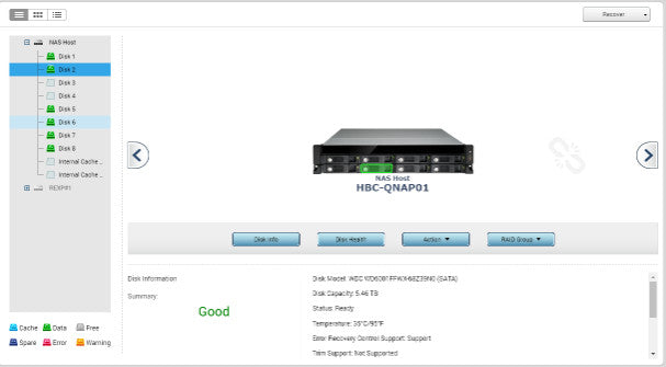 Qnap TVS-871U-RP Pentium G3250 @ 3.2GHz 4GB Ram 36TB HDD [DHCP Config] (