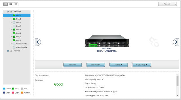 Qnap TVS-871U-RP Pentium G3250 @ 3.2GHz 4GB Ram 36TB HDD [DHCP Config] (