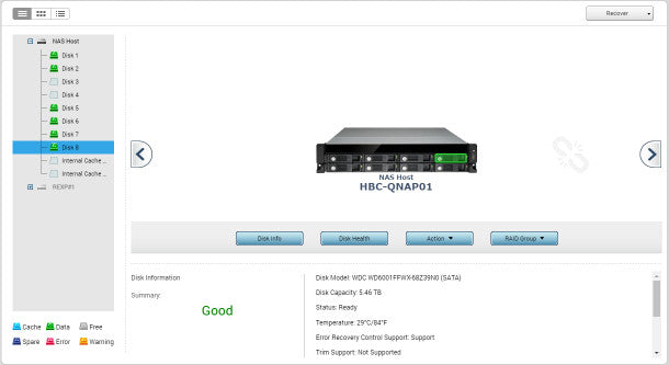 Qnap TVS-871U-RP Pentium G3250 @ 3.2GHz 4GB Ram 36TB HDD [DHCP Config] (