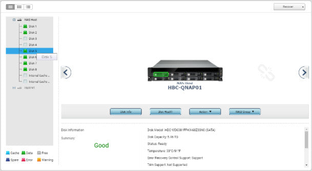 Qnap TVS-871U-RP Pentium G3250 @ 3.2GHz 4GB Ram 36TB HDD [DHCP Config] (