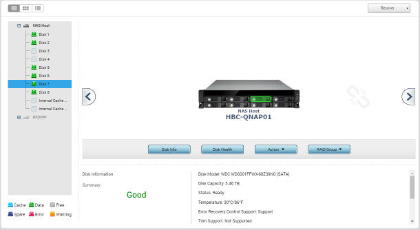 Qnap TVS-871U-RP Pentium G3250 @ 3.2GHz 4GB Ram 36TB HDD [DHCP Config] (