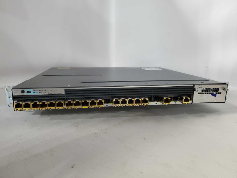 Cisco WS-C3750X-24S-E 24-Port Gigabit SFP Switch 2x PWR-350 *READ* )
