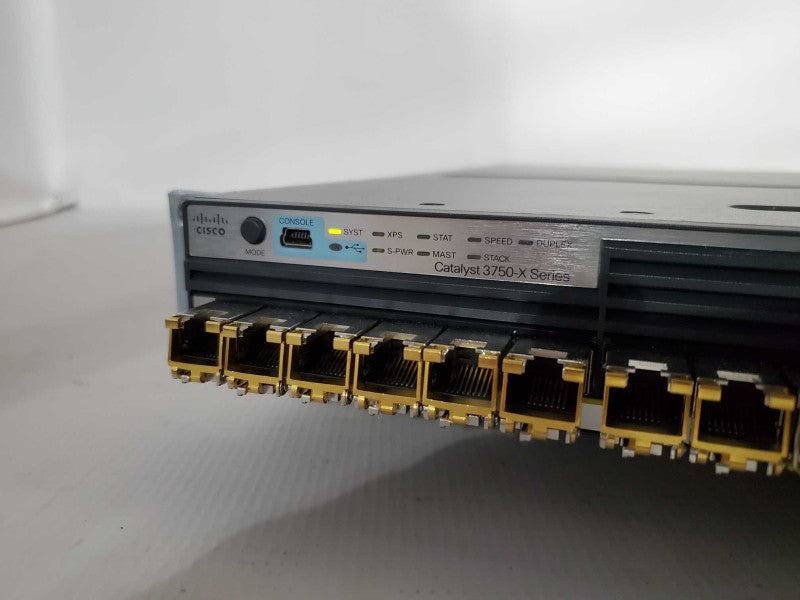 Cisco WS-C3750X-24S-E 24-Port Gigabit SFP Switch 2x PWR-350 *READ* )