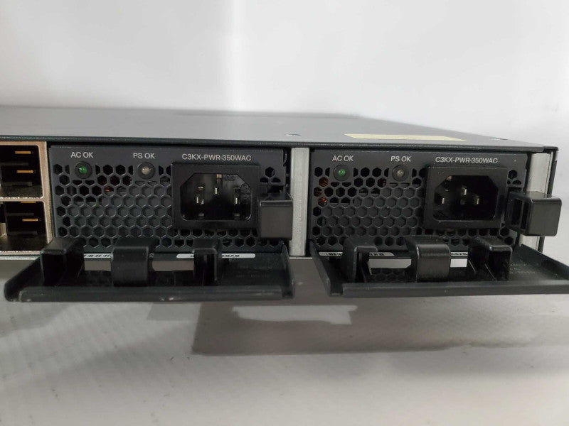 Cisco WS-C3750X-24S-E 24-Port Gigabit SFP Switch 2x PWR-350 *READ* )