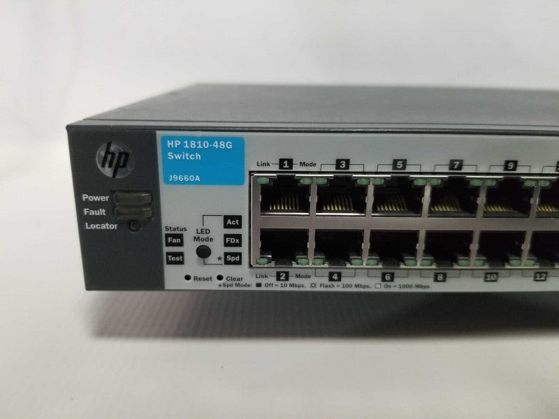 HP 1810-48G J9660A gigabit network switch - fact reset #