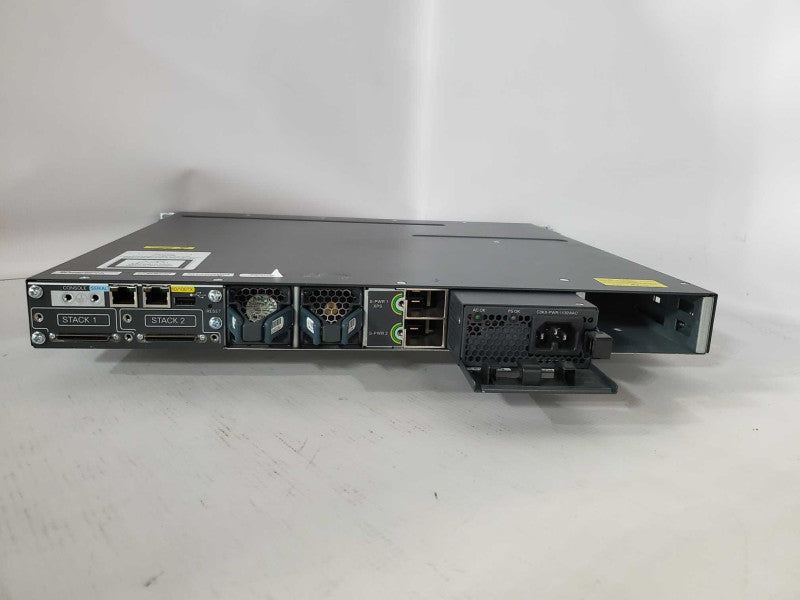 Cisco WS-C3750X-48PF-S 48 Port PoE Gigabit Switch w/ 1x 1100WAC PSU *READ* )