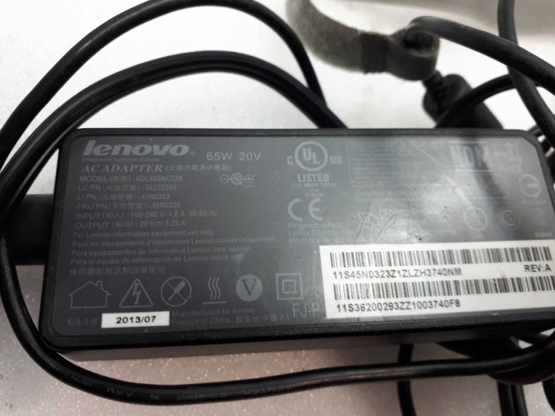 GENUINE LENOVO 20V 3.25A 65W AC Power Adapter Fat Round Tip for laptop Q&
