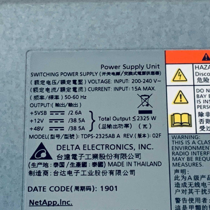 NETAPP 114-00176 DE460C PSU 2325W =