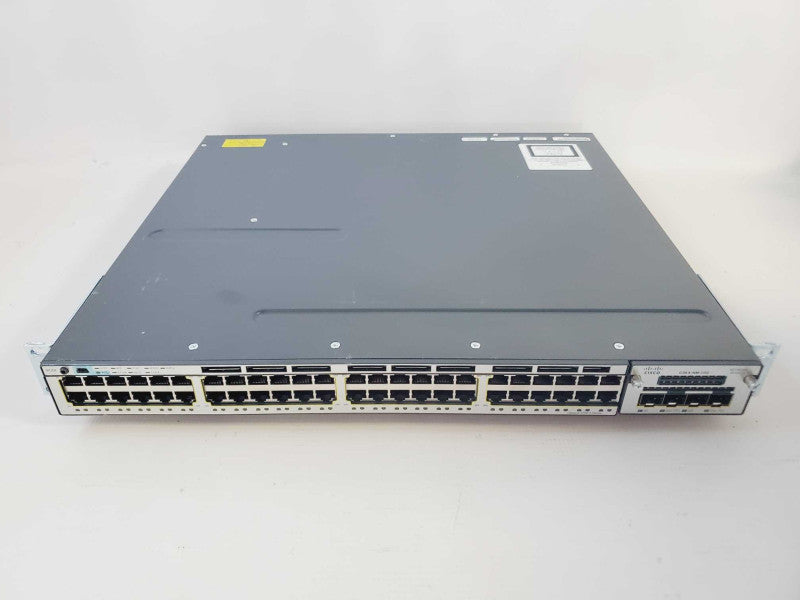 Cisco WS-C3750X-48T-S 48 Port 3750X Gigabit Switch [2x Psu + 10G SFP Module] (