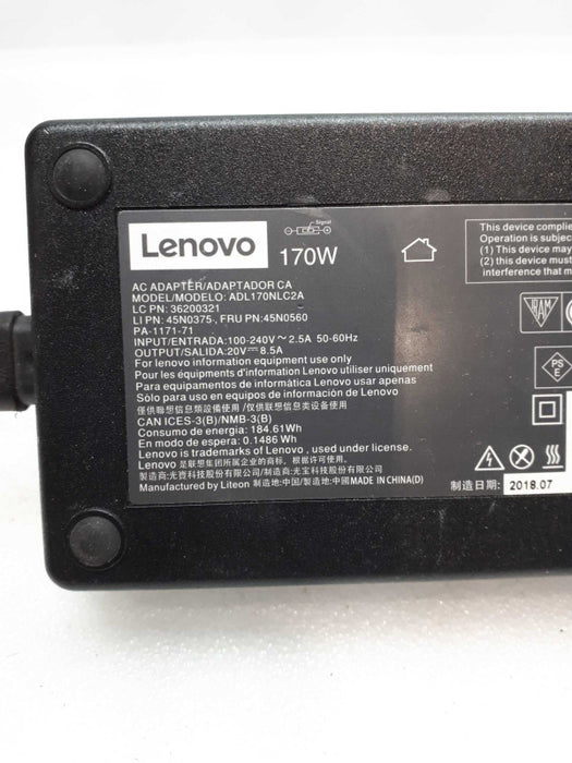 GENUINE LENOVO 20V 8.5A 170W AC Power Adapter Square Tip for laptop  Q&