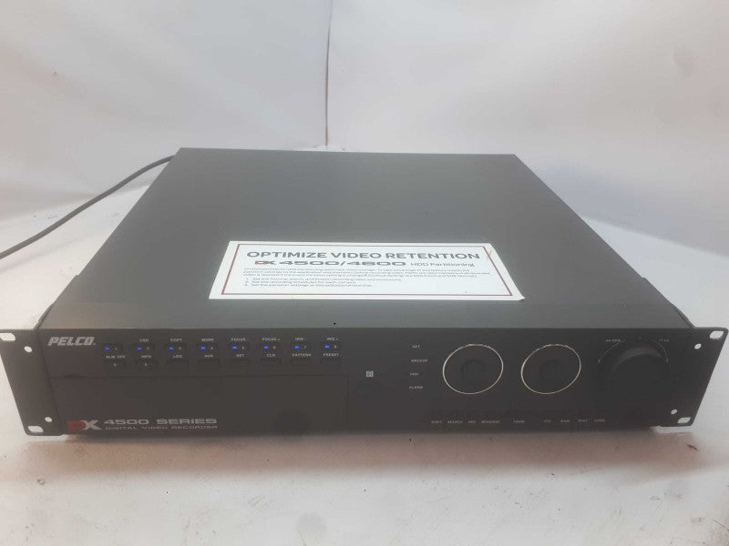 Pelco 4500 Series Digital Video Recorder Model# DX4508