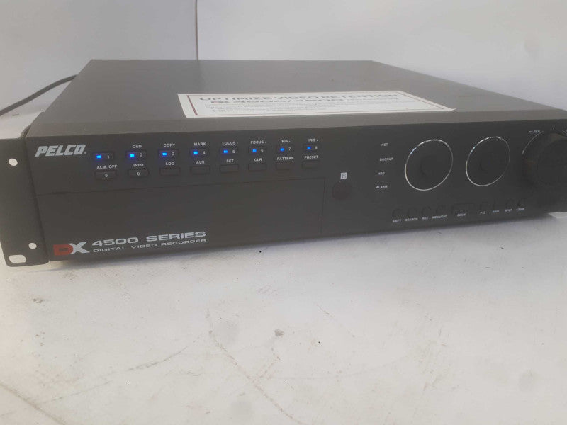 Pelco 4500 Series Digital Video Recorder Model# DX4508