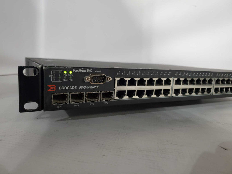 Brocade Foundry FastIron WS FWS 648 G POE Gigabit Ethernet Switch )