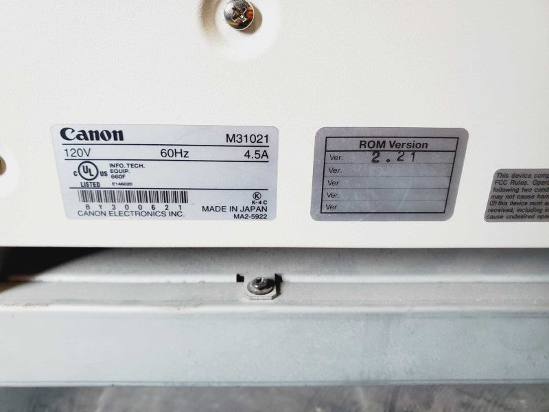 CANON MICROFILM SCANNER 800 [LARGE FORMAT MICROFILM MS800] (