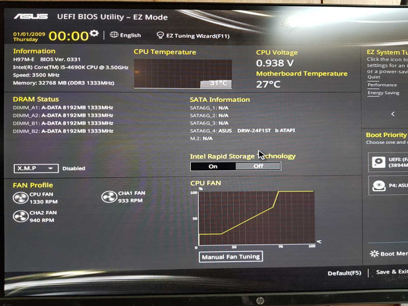 Custom PC - Intel i5-4690k @ 3.50 GHZ 32GB DDR3, 750W PSU
