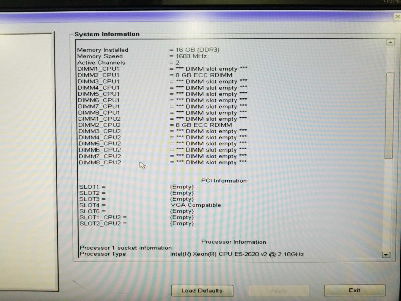 Dell Precision T7610 2x Xeon E5-2620 V2 @ 2.10ghz / 16gb ram / Geforce 210GPU #
