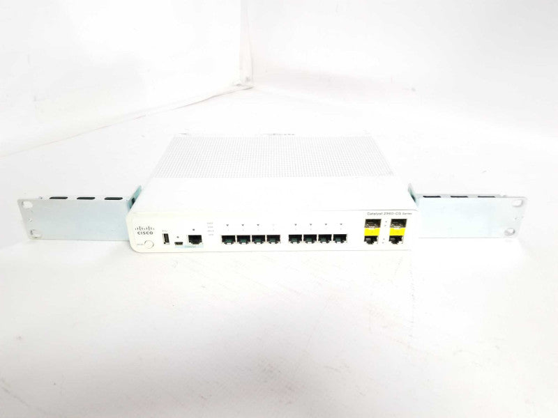 Cisco WS-C2960CG-8TC-L 8x Gig Ports, LAN Base Compact Switch W/ mounting ears _