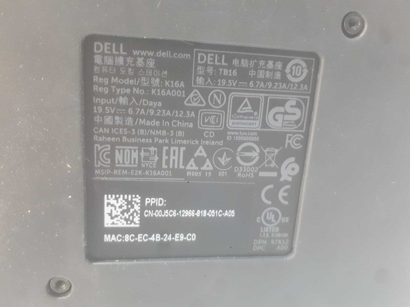 Dell Dock Model#K16A