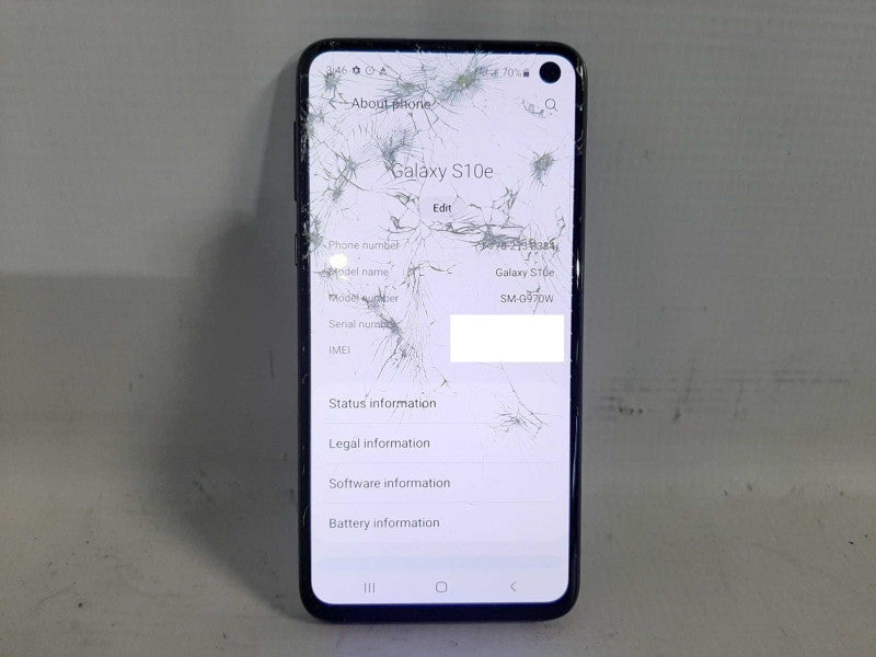 Samsung Galaxy S10e 128GB - Black READ $