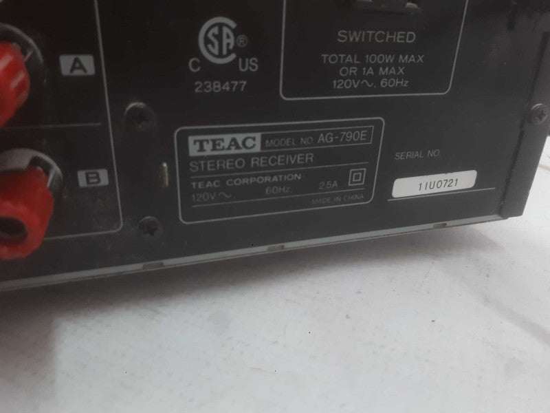 Teac Model# AG-709E Stereo Receiver