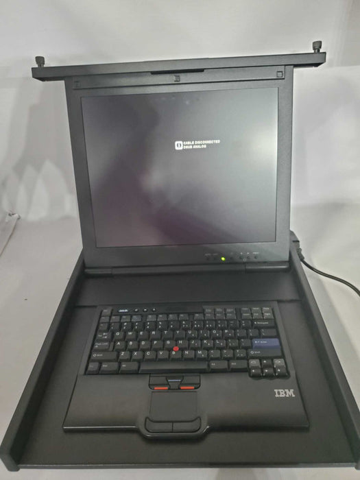 IBM 1723-1UX Rackmount 17\\" Flat Panel KVM Switch w/ SK-8840 Keyboard )