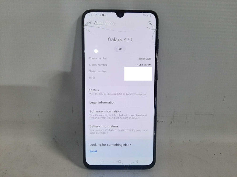 Samsung Galaxy A70 128GB - Black READ          $
