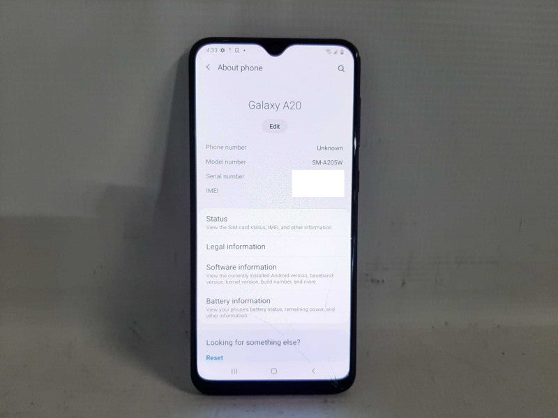 Samsung Galaxy A20 32GB - Black READ $