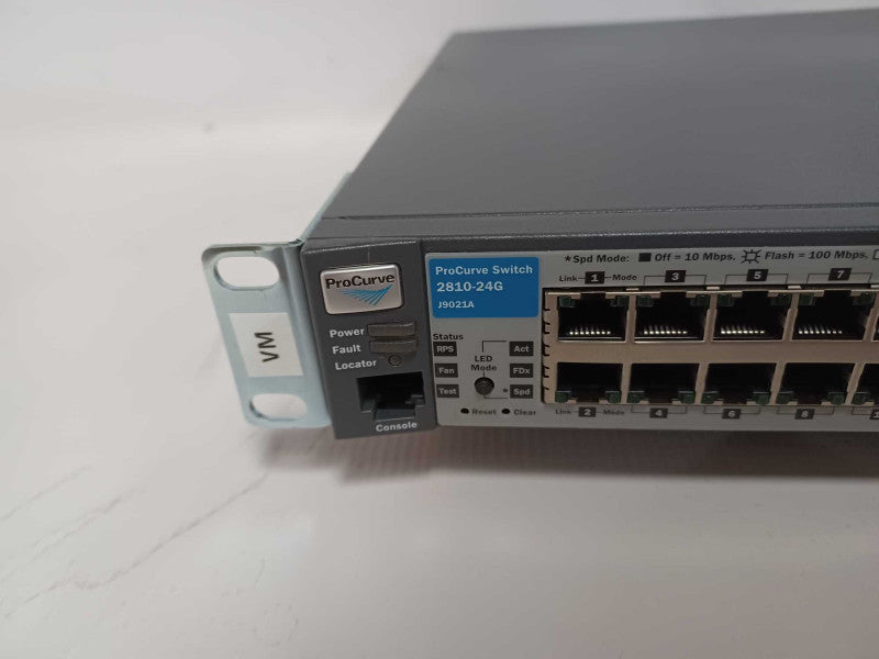 HP ProCurve Switch 2810-24G J9021A 24x port gigabit Fact Reset #