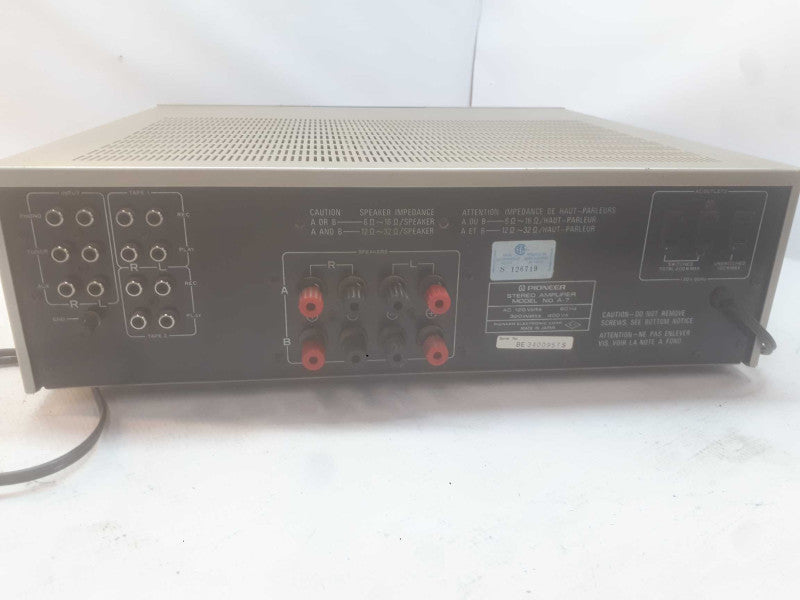 Pioneer Stereo Amplifier Model# A-7