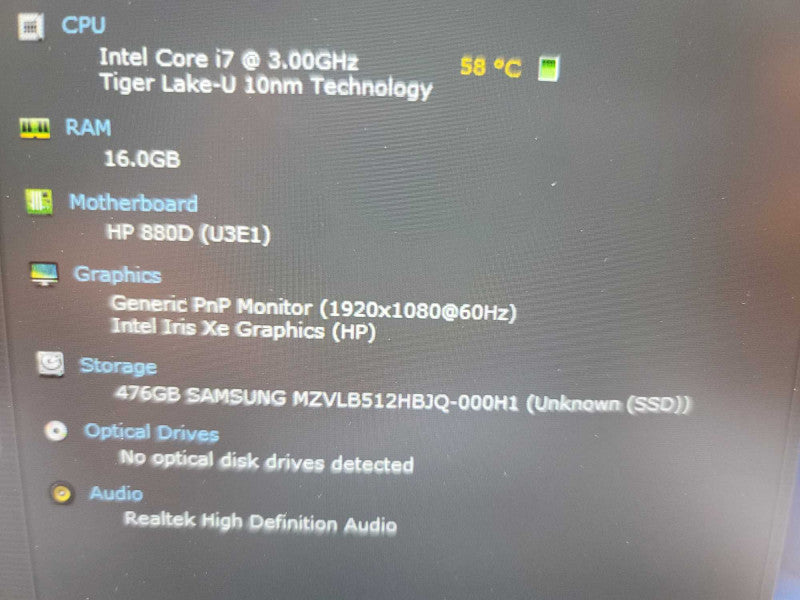 HP EliteBook 840 G8 i7-1185G7, 16GB DDR4. 512GB SSD Î²