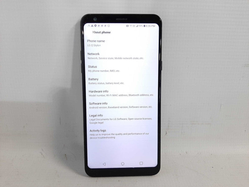 LG Q Stylus+ 32GB - Black READ $
