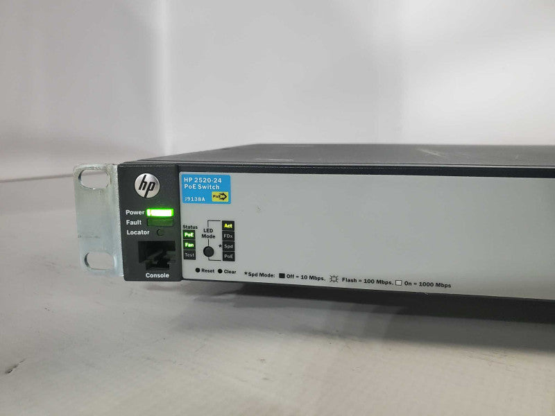 HP J9138A 2520-24-PoE 24X 10/100 PoE ports 4 X Dual Personality Gigabit Ports )