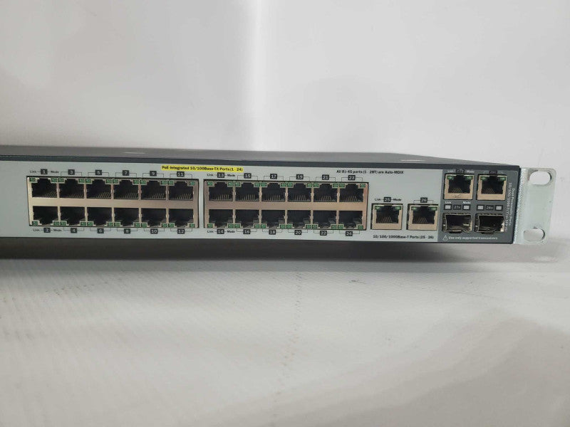 HP J9138A 2520-24-PoE 24X 10/100 PoE ports 4 X Dual Personality Gigabit Ports )