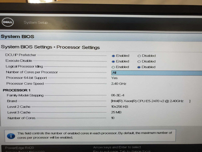 Dell PowerEdge R420 1x Xeon E5-2470 v2 @ 2.40GHz 32 GB Ram H310 Mini 2x PSU )
