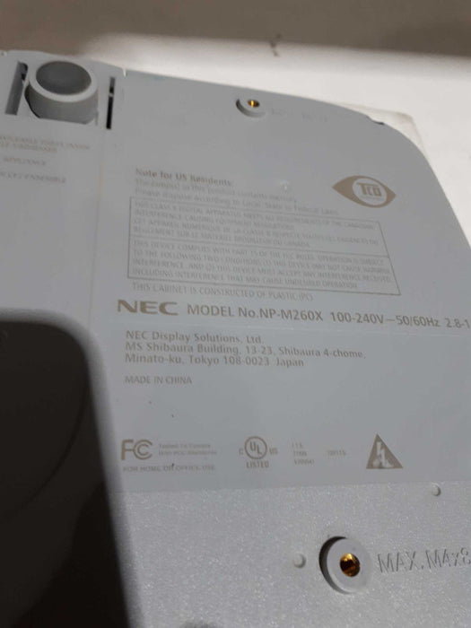 NEC NP-M260X HDMI LCD PROJECTOR &