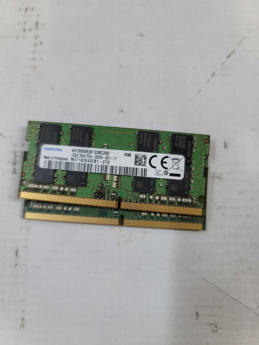 32GB (16x2) 2Rx8 PC4 - 2666V Samsung SODIMM RAM QÎ²