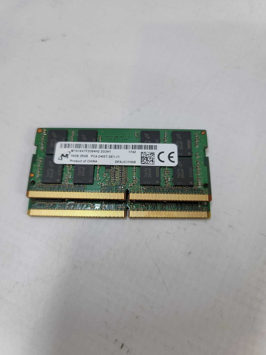 32GB (16x2) 2Rx8 PC4 - 2666V Micron SODIMM RAM  QÎ²