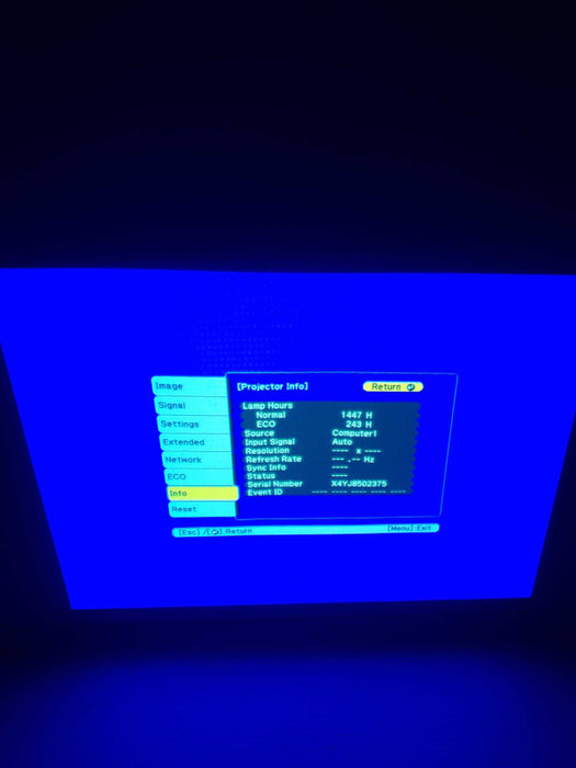 Epson Powerlite X39 H855A 3LCD 3500 Lumens HDMI Projector &