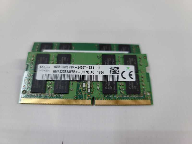 32GB (16x2) 2Rx8 PC4 - 2400V SK hynix SODIMM RAM QÎ²