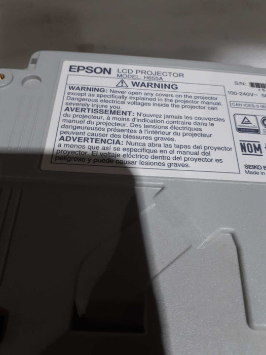 Epson Powerlite X39 H855A 3LCD 3500 Lumens HDMI Projector & &