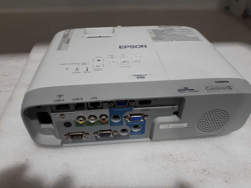 Epson Powerlite X39 H855A 3LCD 3500 Lumens HDMI Projector & &