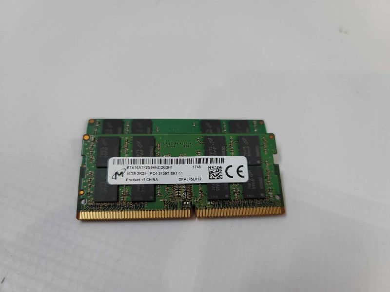 32GB (16x2) 2Rx8 PC4 - 2400V Micron  SODIMM RAM QÎ²