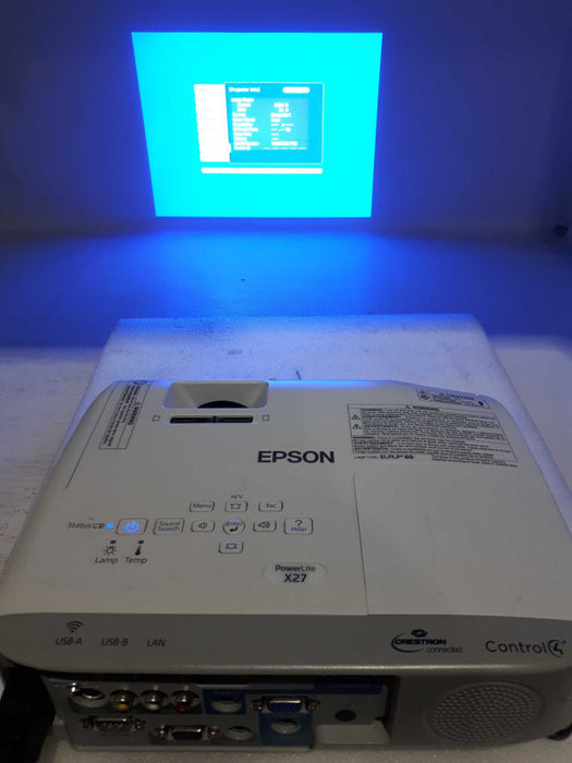 Epson PowerLite X27 LCD Projector H692A &