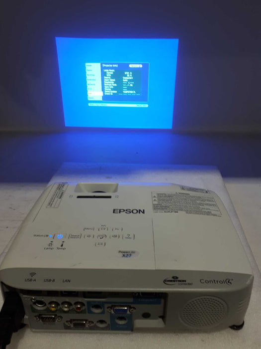 Epson PowerLite X27 LCD Projector H692A &