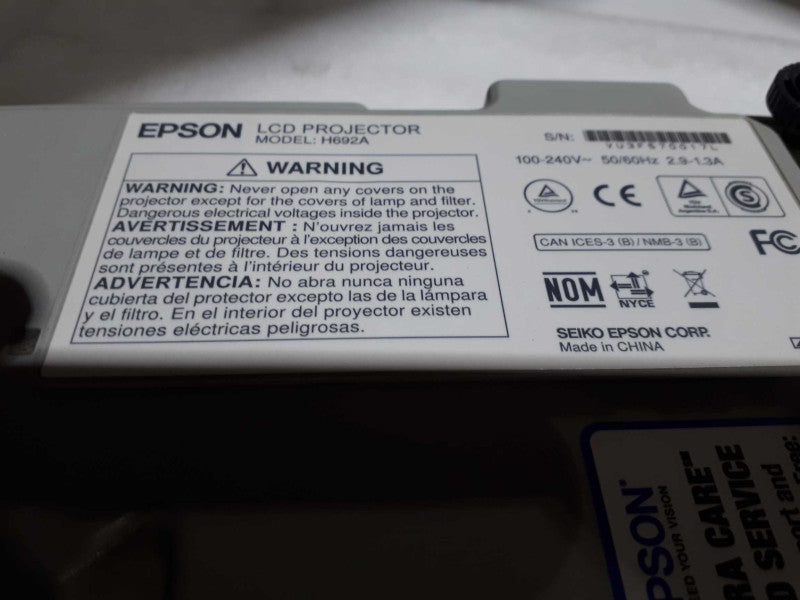 Epson PowerLite X27 LCD Projector H692A &